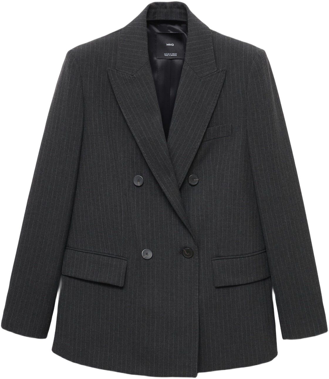 Pinstripe suit jacket
