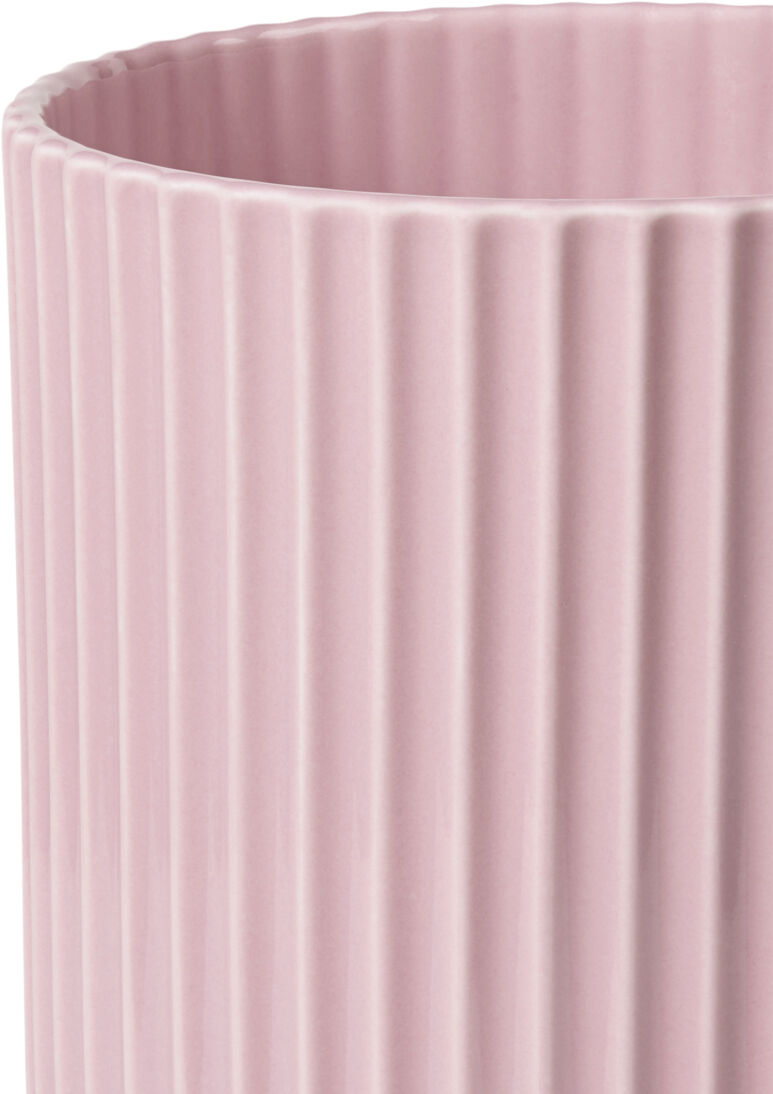 Lyngby Vase H25 cm rosa porcel&aelig;n