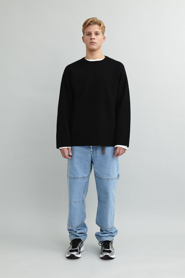 Excursion'' Elbow Slit C-neck Knit