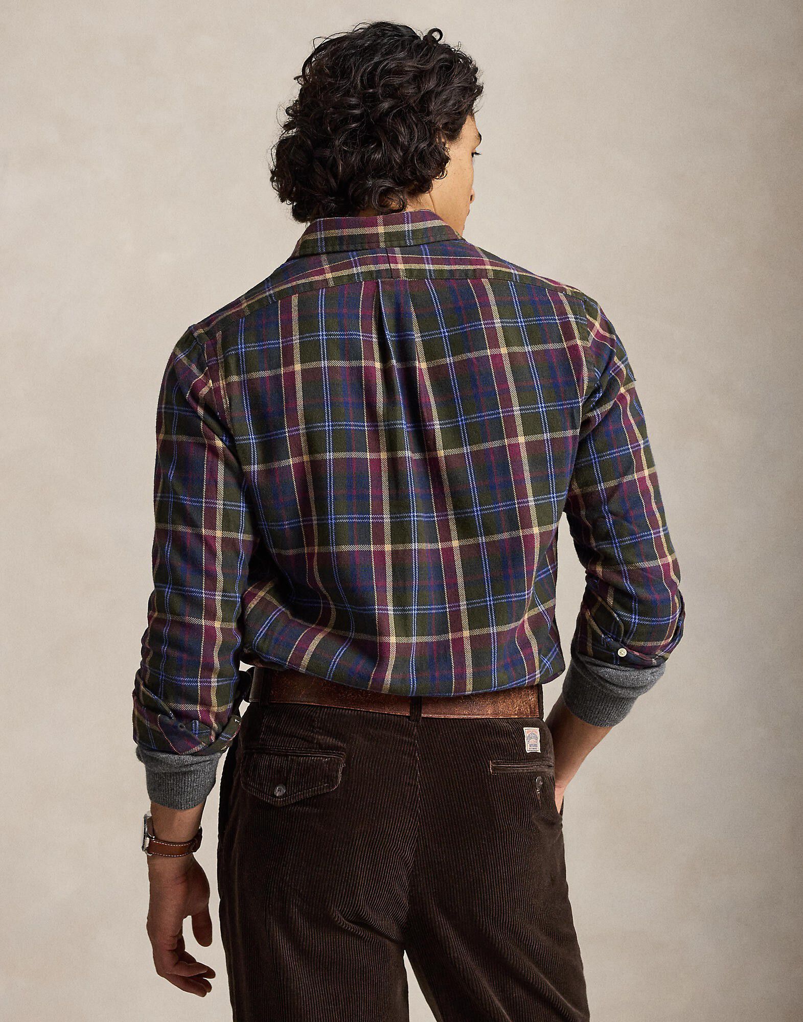 Custom Fit Plaid Flannel Shirt