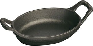 Ugnsform 15 Svart Oval Gjutjärn