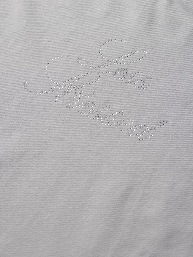 JXGIGI STR SS RHINESTONE TEE JRS LN