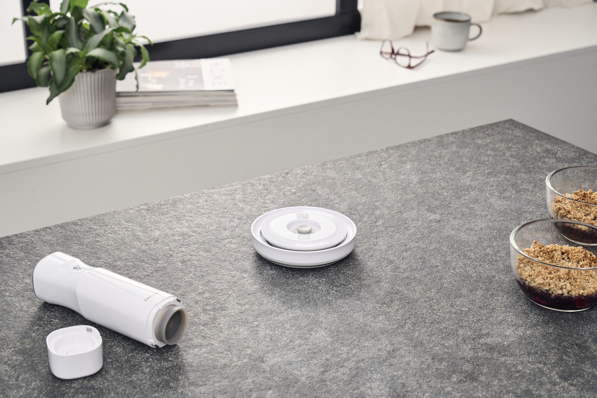 Fresh & Save BOWLS Lock till vakuumsk&aring;l S / 12 cm, Vit