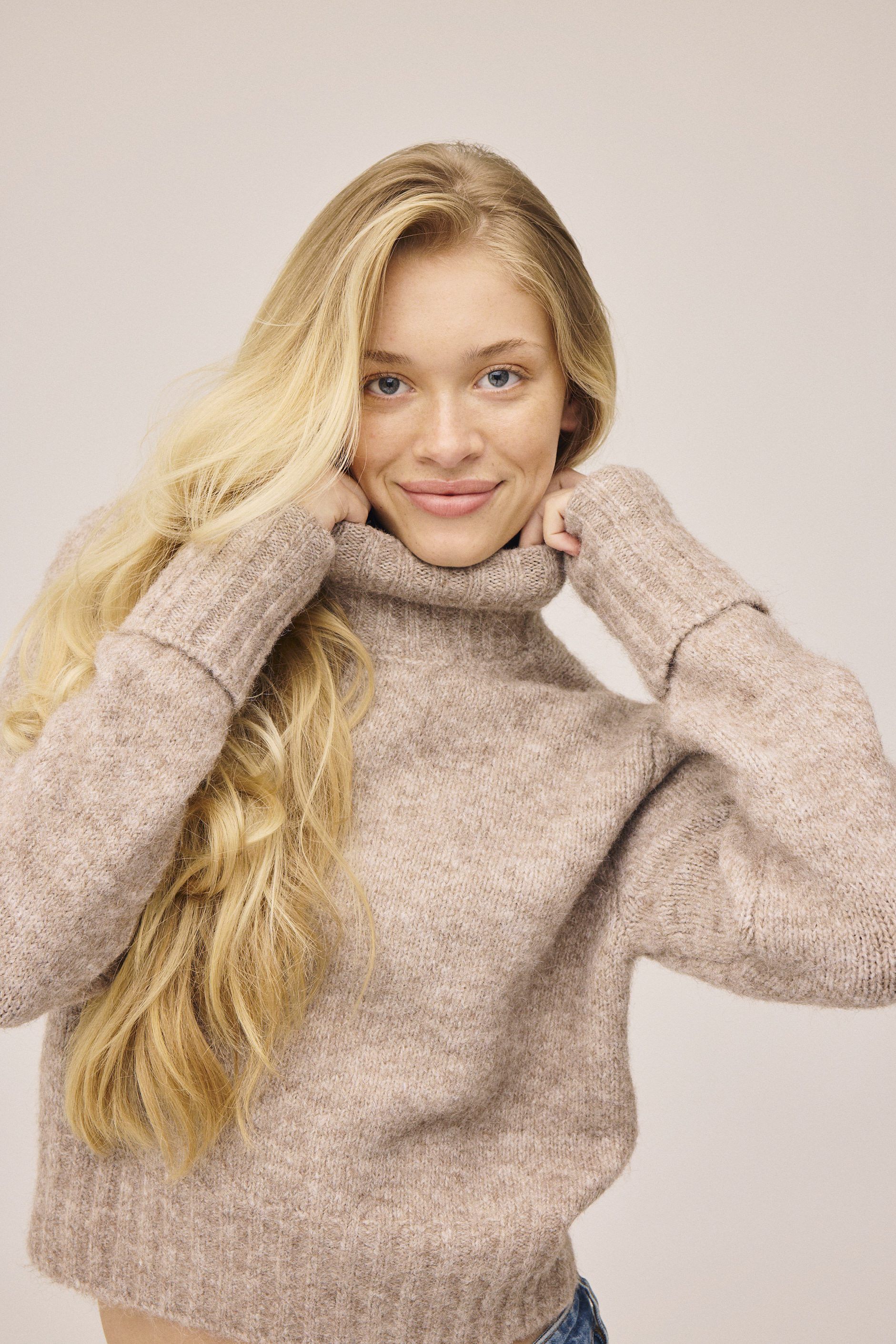 Iselin 1 Highneck sweater - GRS