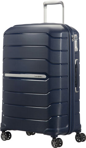 Marineblå 'Flux' Medium 4-hjuls kuffert