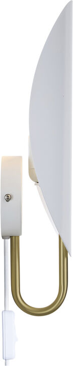 Spargo | Væglampe | Hvid/Messing