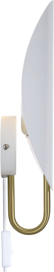 Spargo | Væglampe | Hvid/Messing