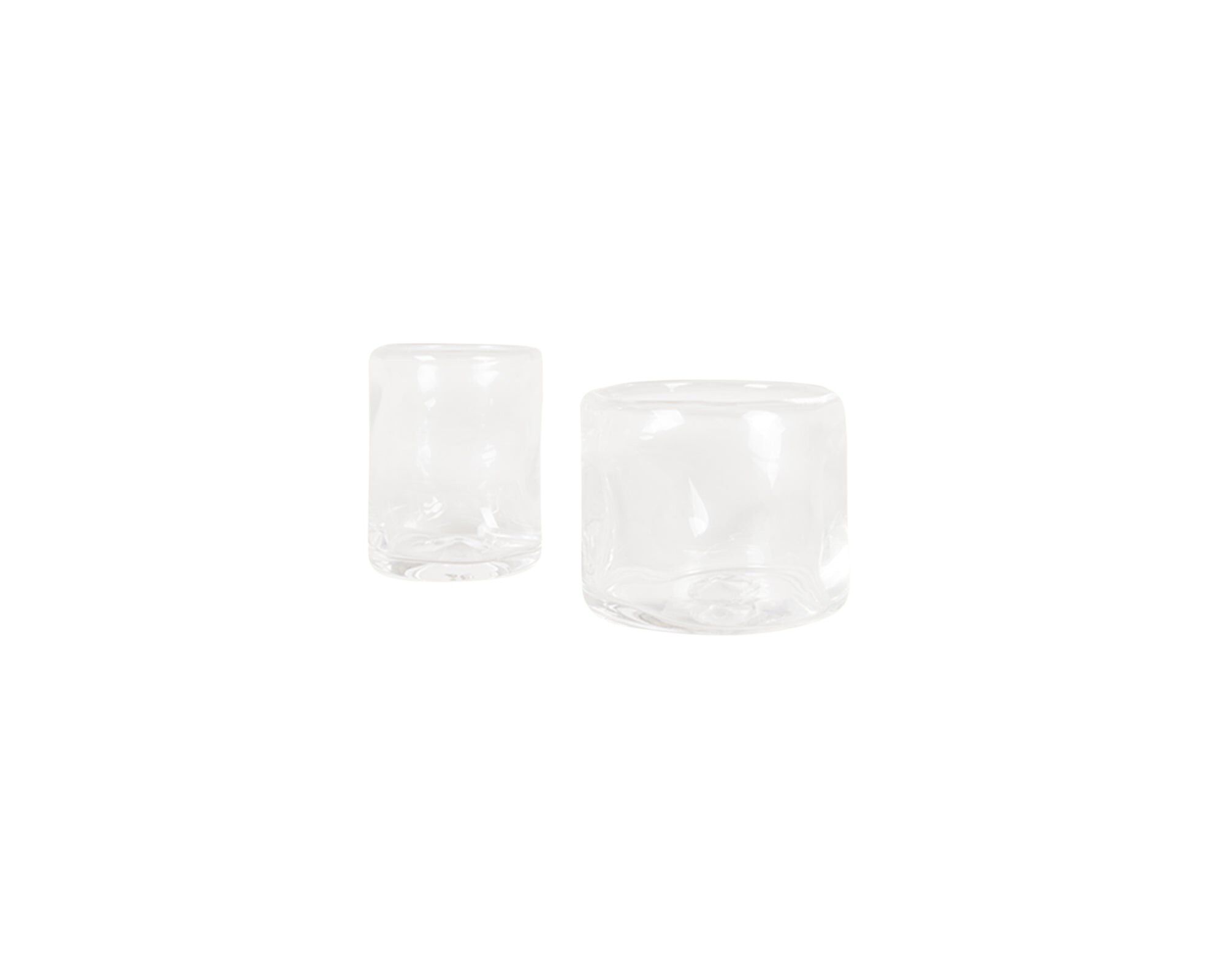 0405 Glass Set of Two | Clear | Wide