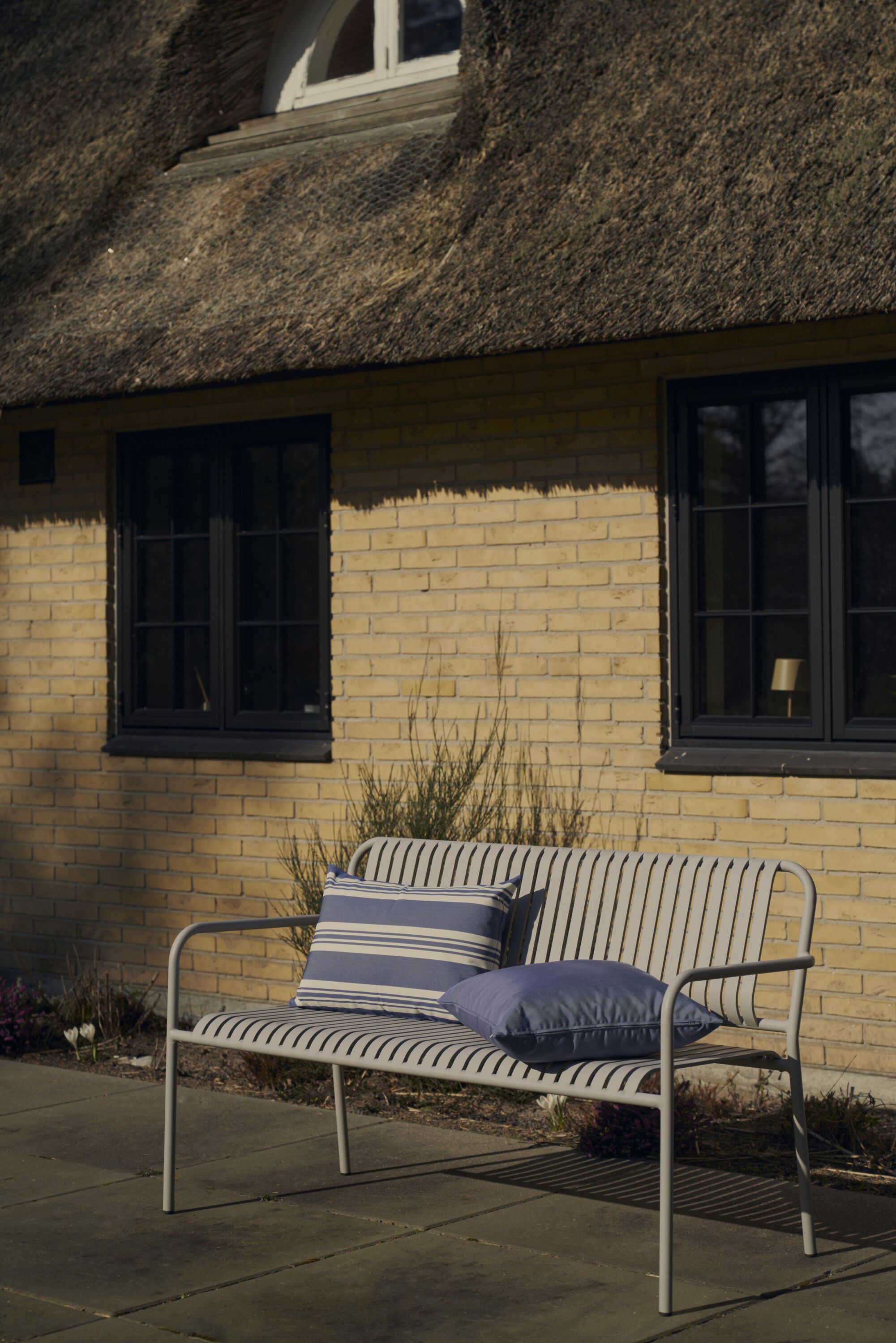 Fossflakes utomhuskudde 50x50 cm. Bl&aring;