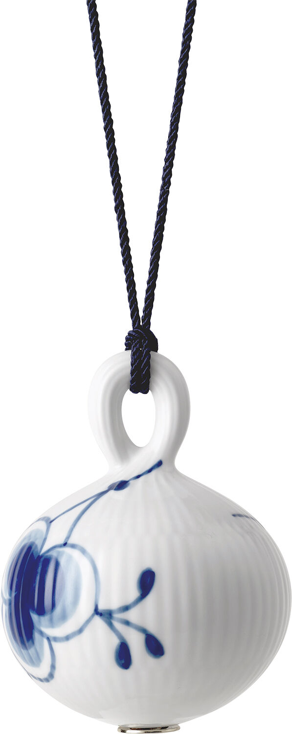 Bl&aring; Mega Riflet Julekugle #1 9,5 cm