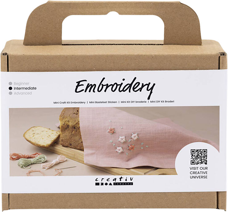 Mini DIY Kit Broderi, Stofserviet