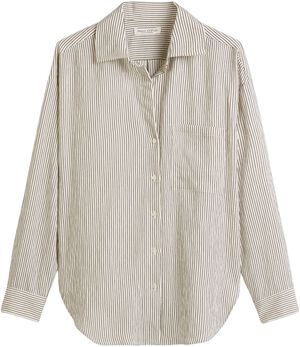 Blouse, casual fit, open kent colla