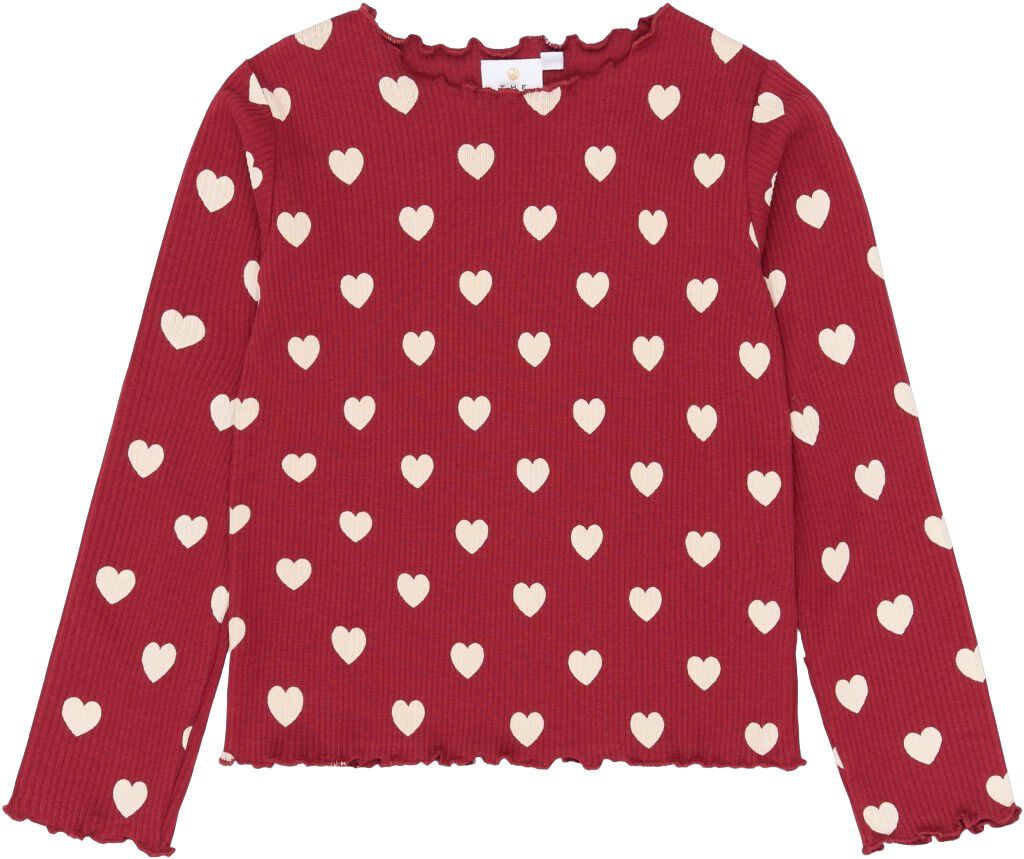 Tnholiday Red Heart Rib Night Set