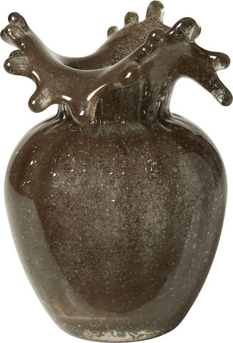 Vase skulpturel D13x18cm glas GF