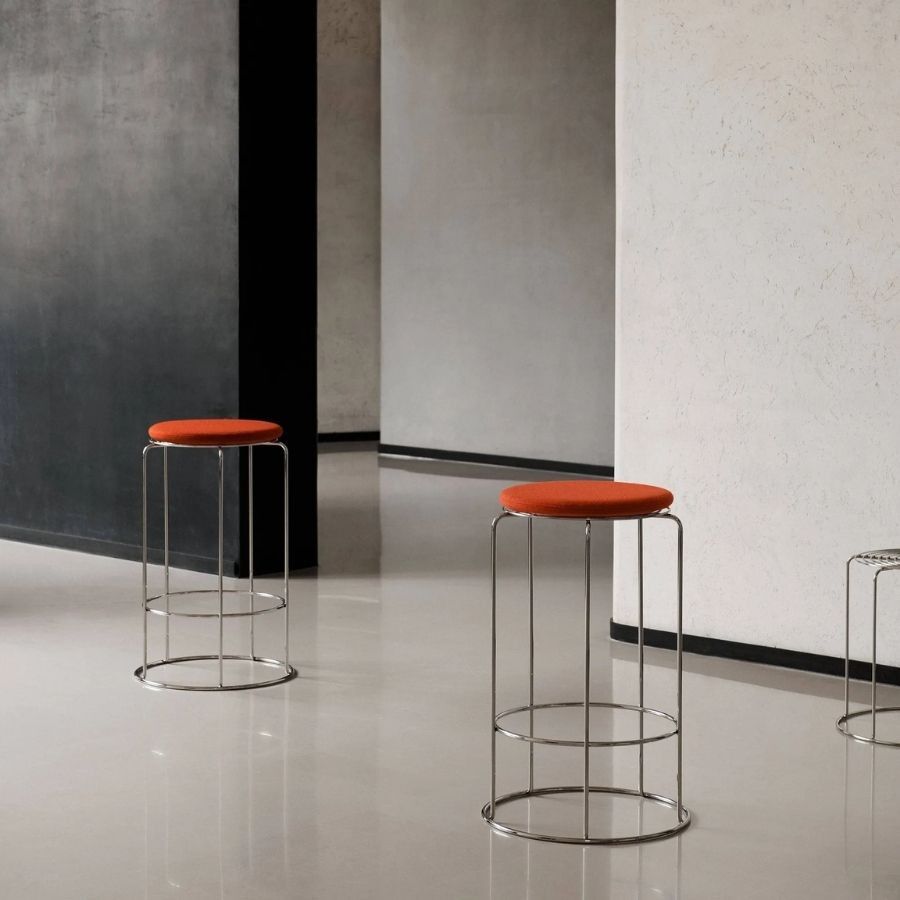 Wire Counter Stool VP15 Stainless steel