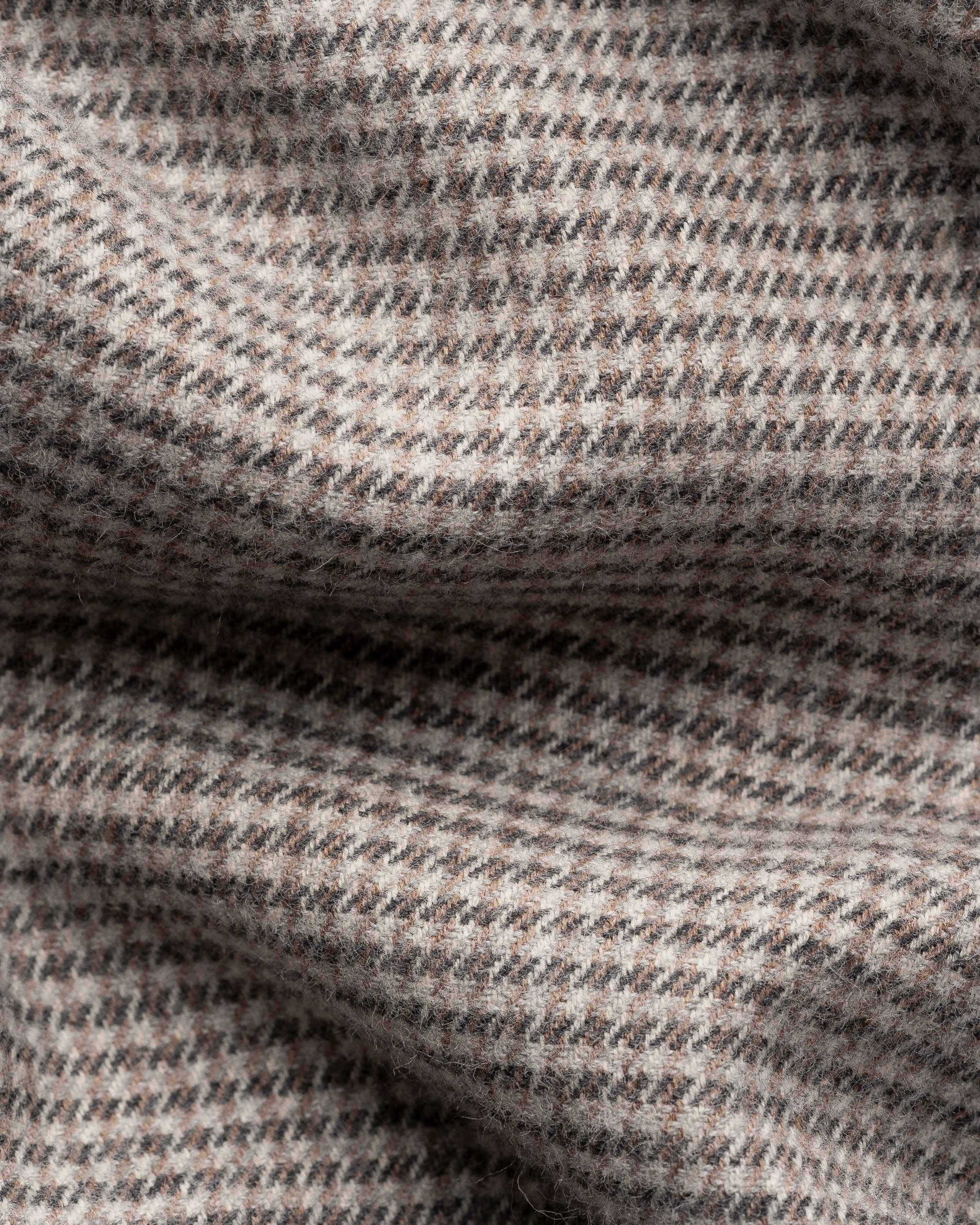 Houndstooth Check Flannel Shirt