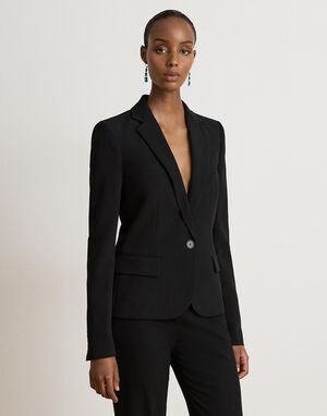 Stretch Crepe Blazer