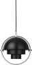 Multi-Lite Pendant - Small (Base: Chrome, Shade: Black Semi Matt)