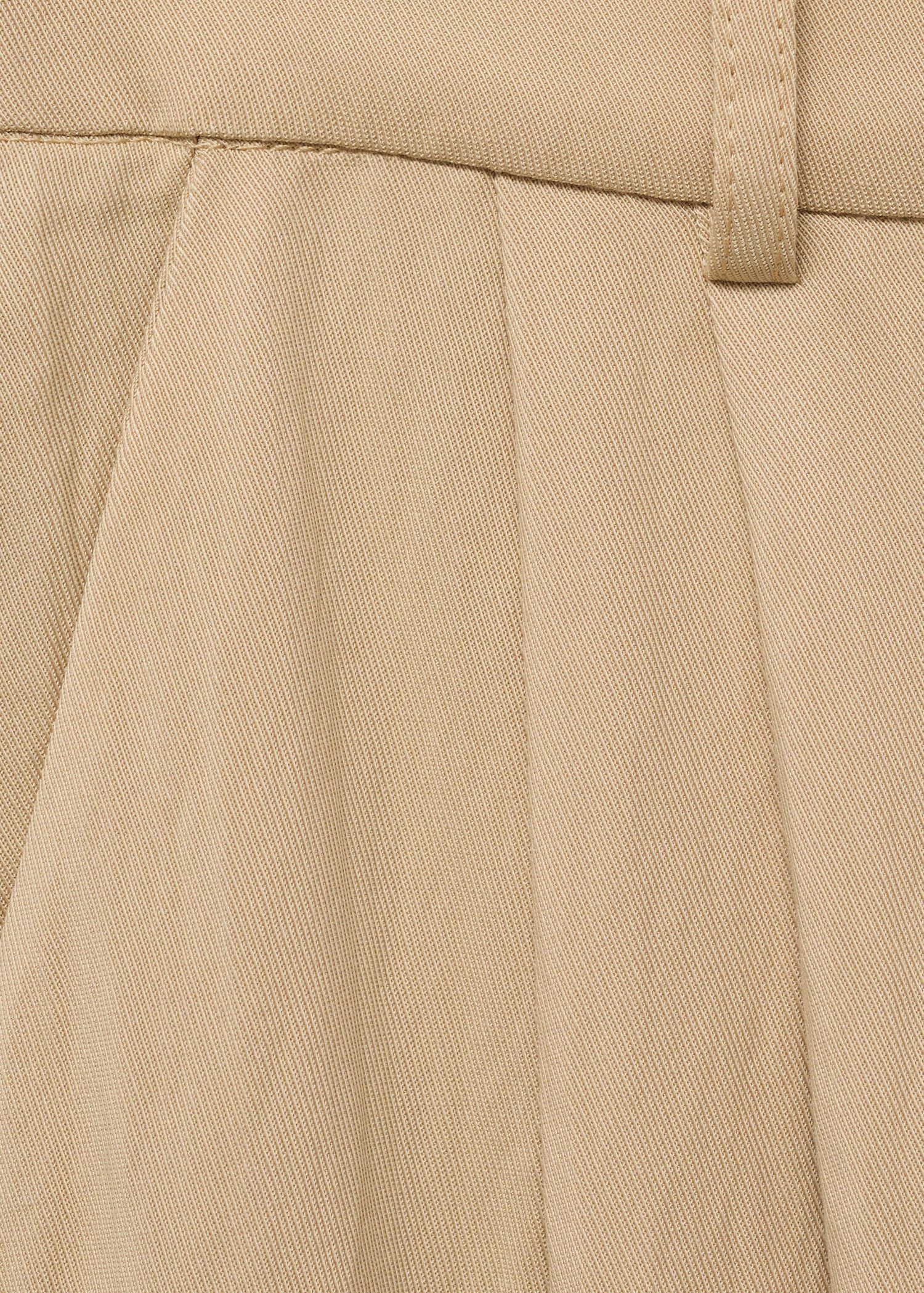 Straight mid-rise suit pants