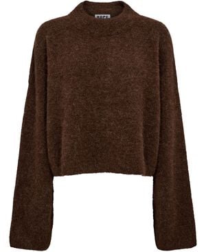 Aperto Turtle Sweater Brown Melange Alpaca-34