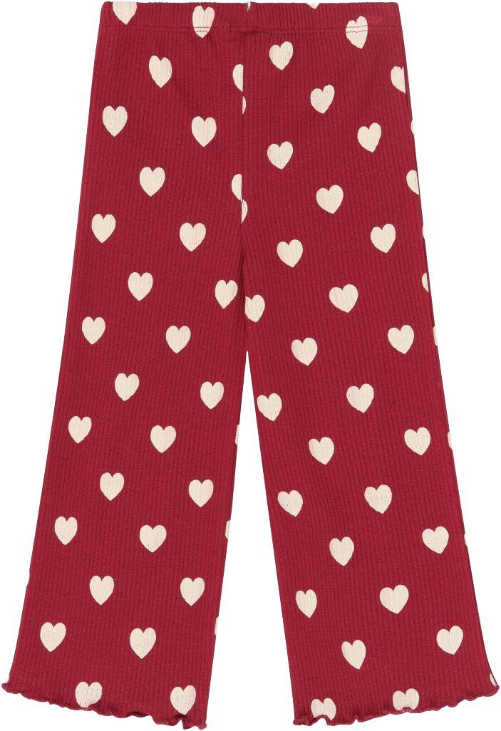 Tnstholiday Red Heart Rib Night Set