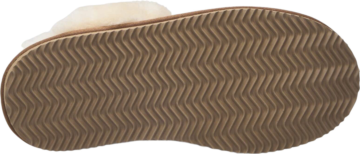 RHSydney Shearling reversed slippers almond