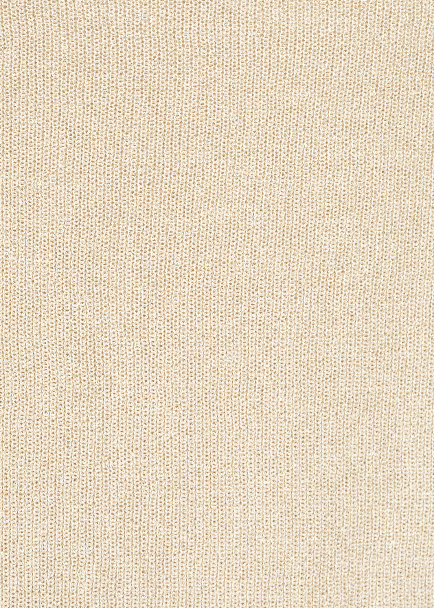 Lurex knitted V-neck top