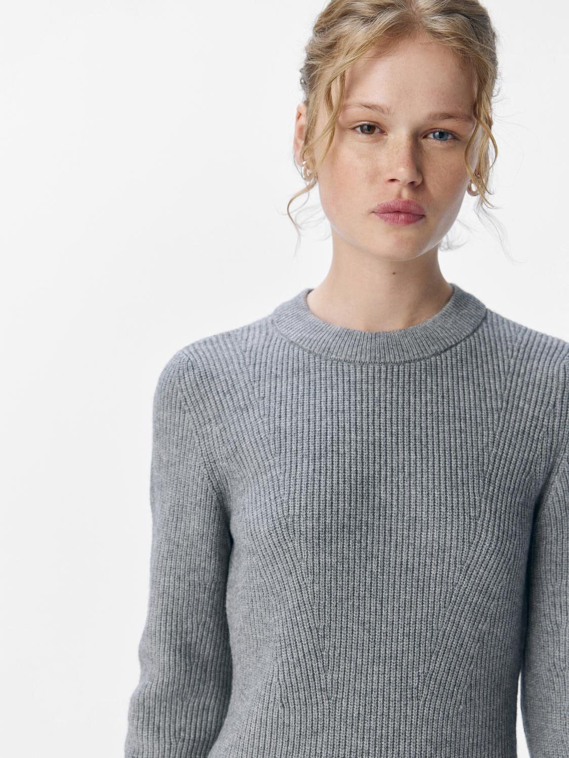 OBJVIOLA LS RE KNIT DRESS DIV