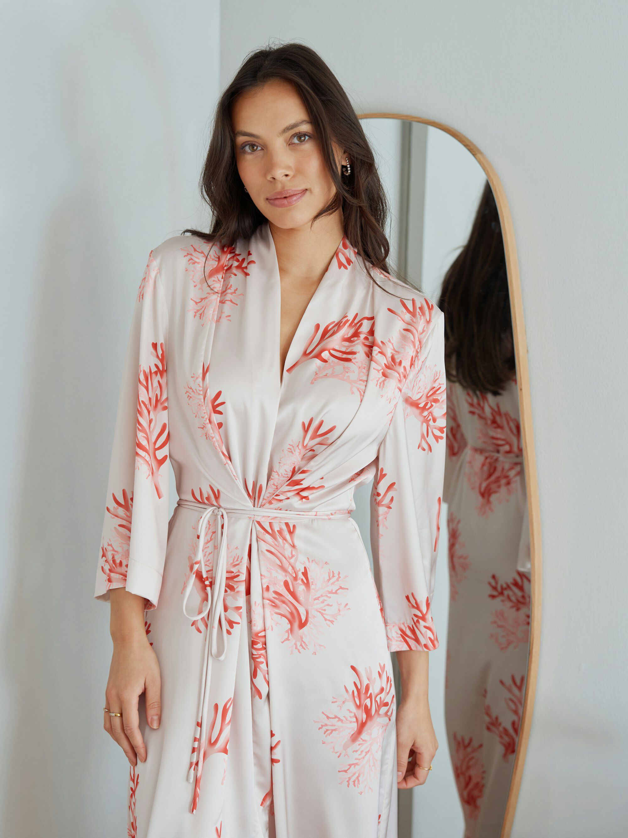 Shane Coral Wrap Dress