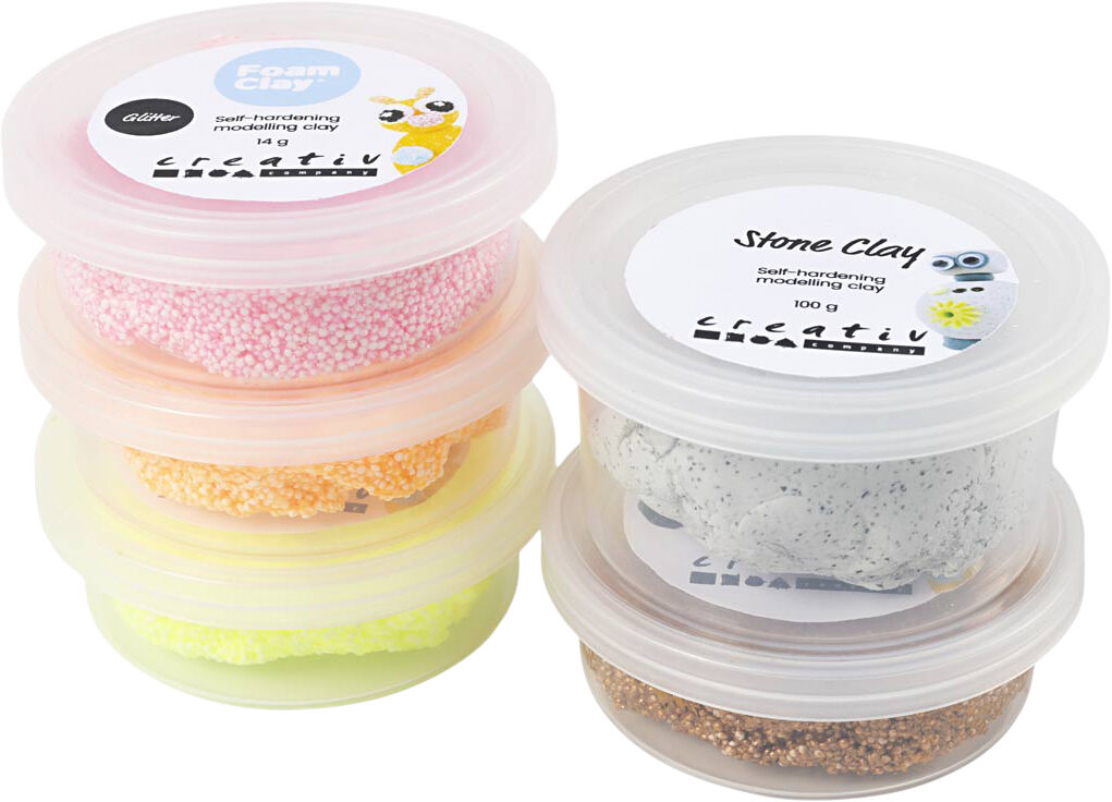 Stone Clay Mix, r&oslash;d/orange harmoni