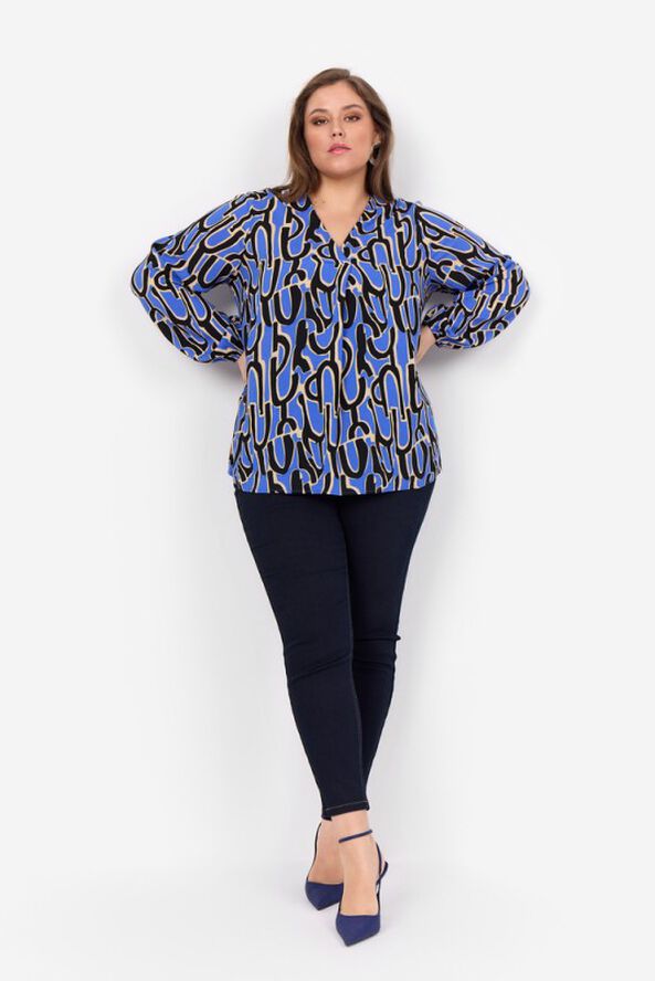 Curvy WA-VALERA 1 Bluse Blå