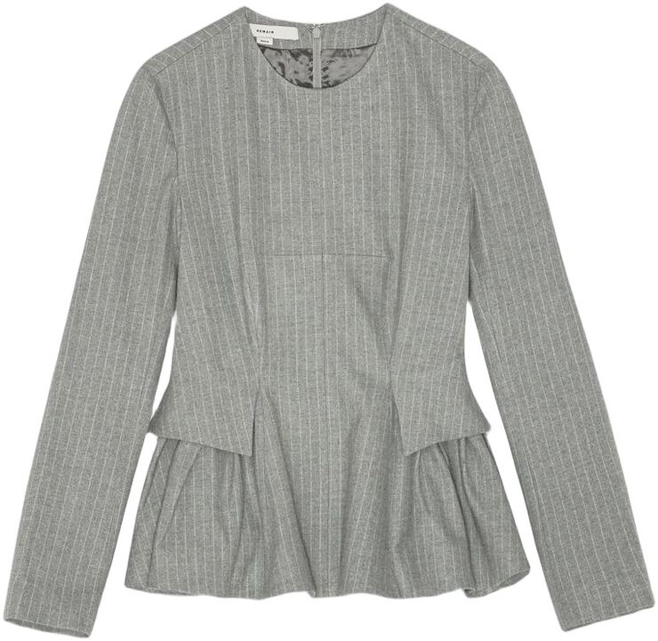 PEPLUM TOP WITH LONG SLEEVES