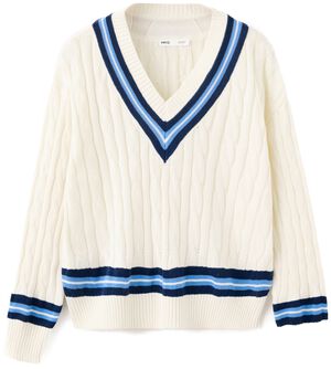 Braided knitted sweater