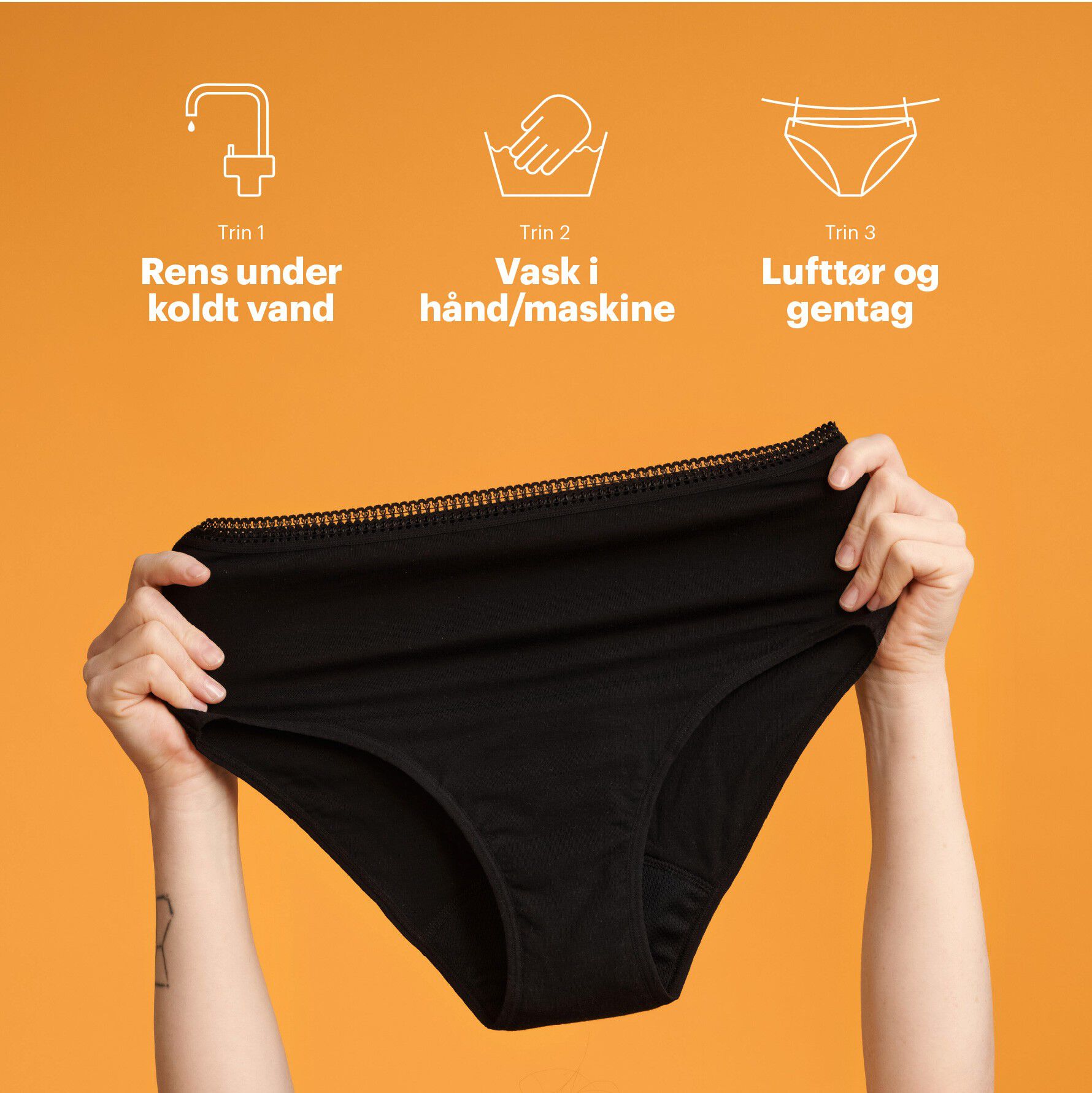 Menstruationstrusser Bikini - Moderat/Kraftig