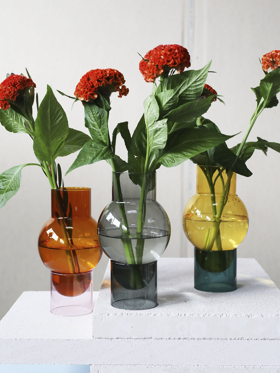 BUBBLE TUBE, LARGE, AMBER/ROSE, 90270A