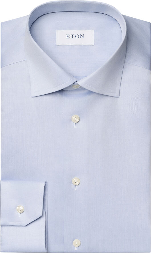 Contemporary Fit Light Blue Signature Twill Shirt