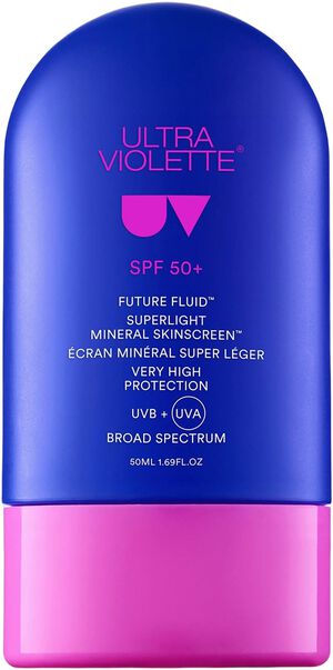 Future Fluid SPF 50+ - Lättflytande solskyddsmedel med zink