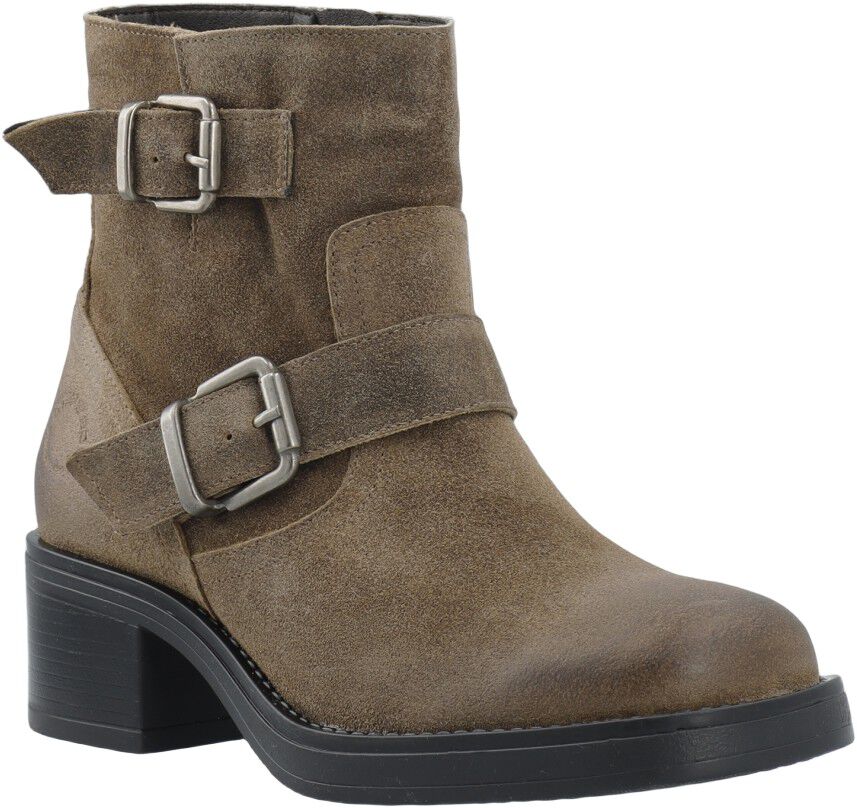 CASRIKKE Biker Boot W. Inside Zip Vintage Suede