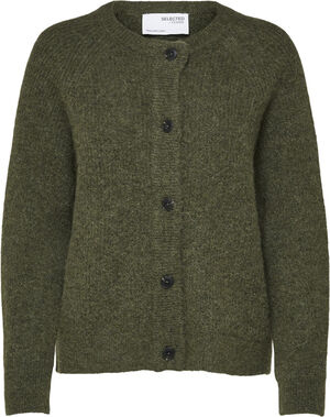 SLFLULU LS ALPACA BLEND KNIT SHORT CARDIGAN B