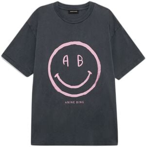 CADE TEE SMILEY - WASHED GREY