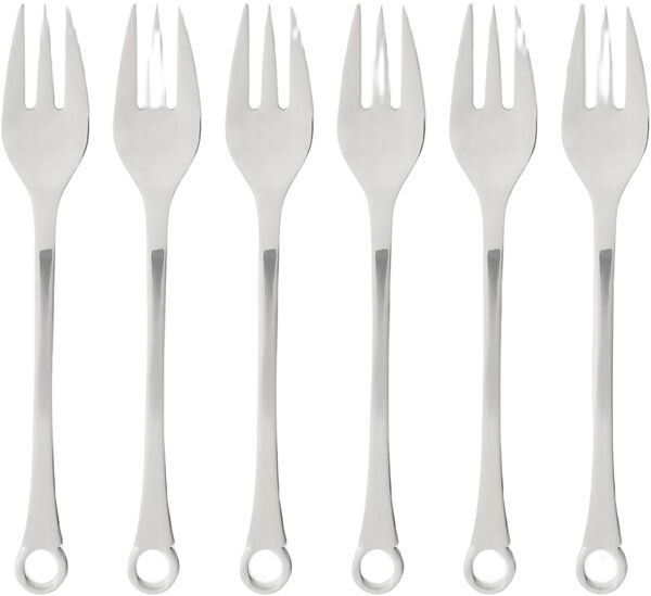 Tårtgaffel Pantry 16 cm 6 st Matt/Blankt stål