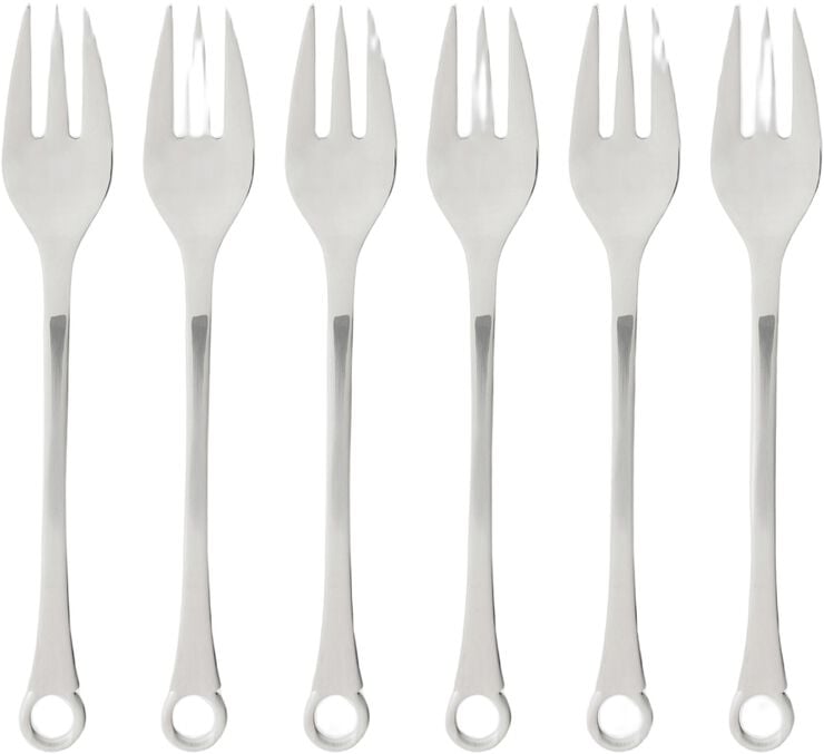 Tårtgaffel Pantry 16 cm 6 st Matt/Blankt stål
