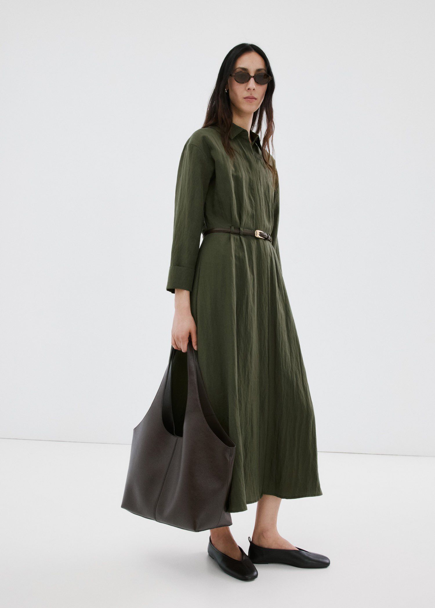 Lyocell shirt dress