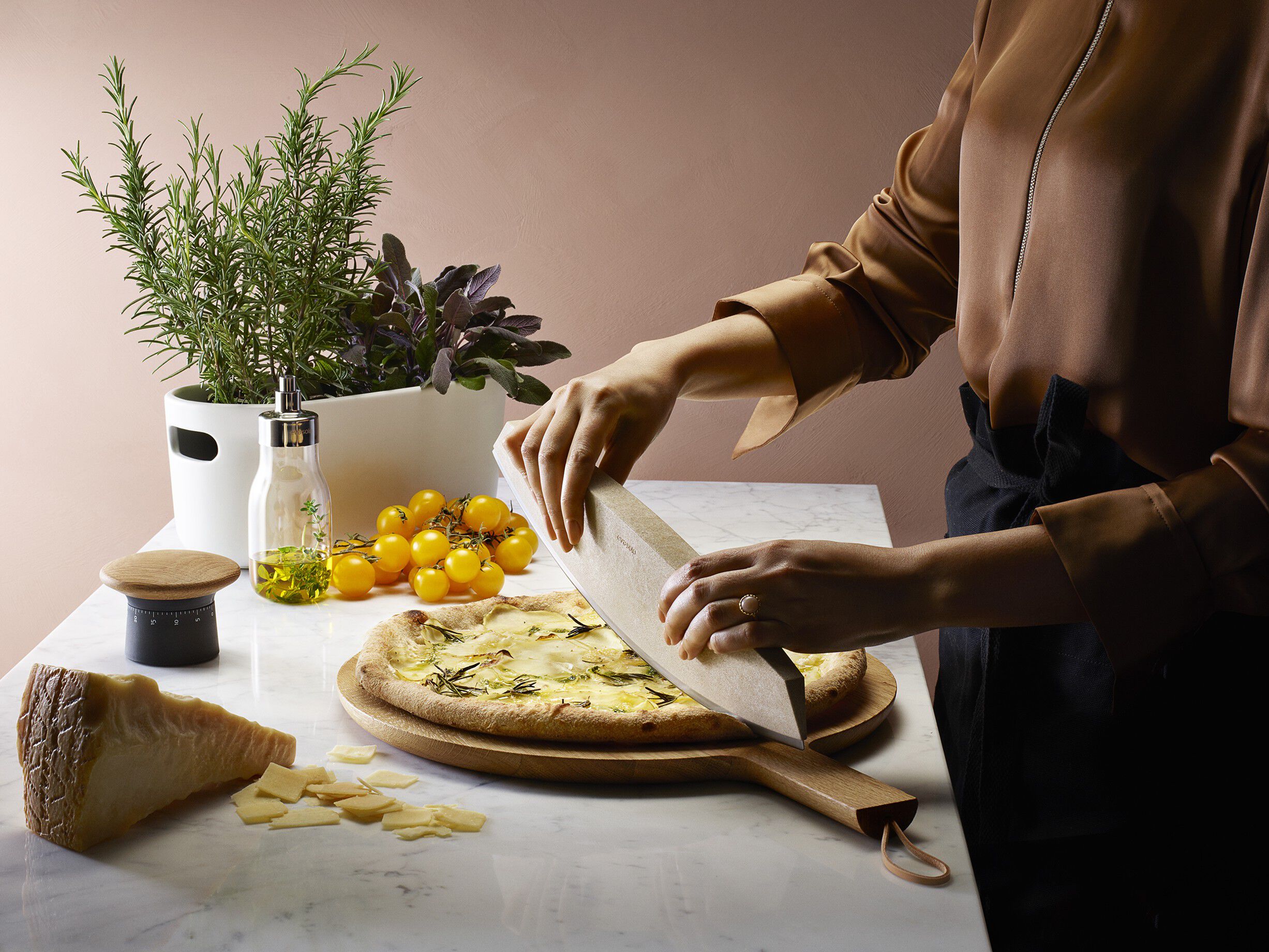 Selvvandende Herb organiser white