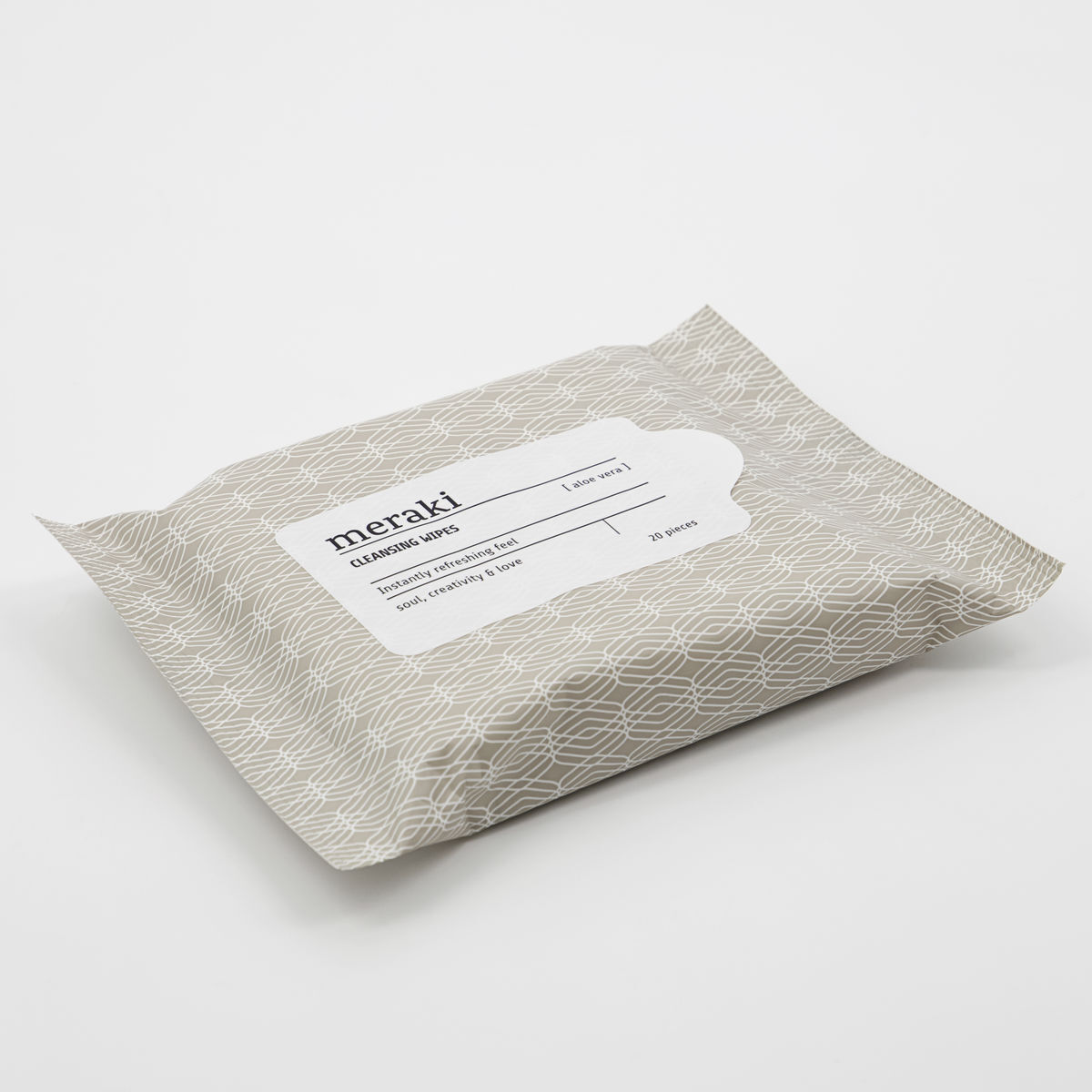 Cleansing wipes, Aloe vera, Brun/vit