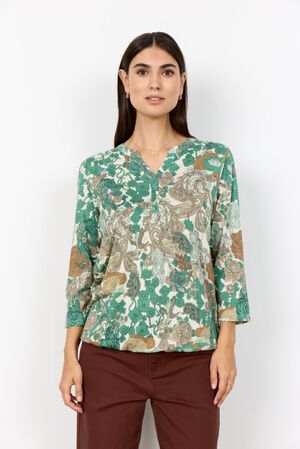 SC-FELICITY AOP 536 Bluse Gr&oslash;n