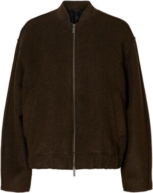SLFREIGN WOOL BLEND BOMBER JACKET #