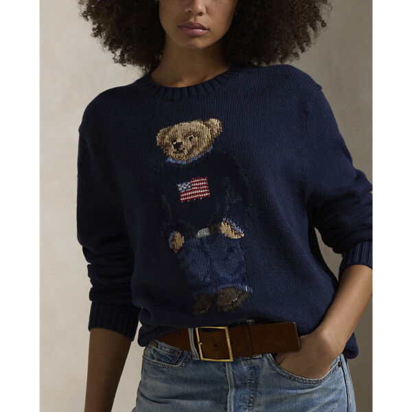 Polo Bear Cotton-Linen Sweater