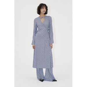 2245 Dry Jersey, Long Sleeve Wrap Tie Dress