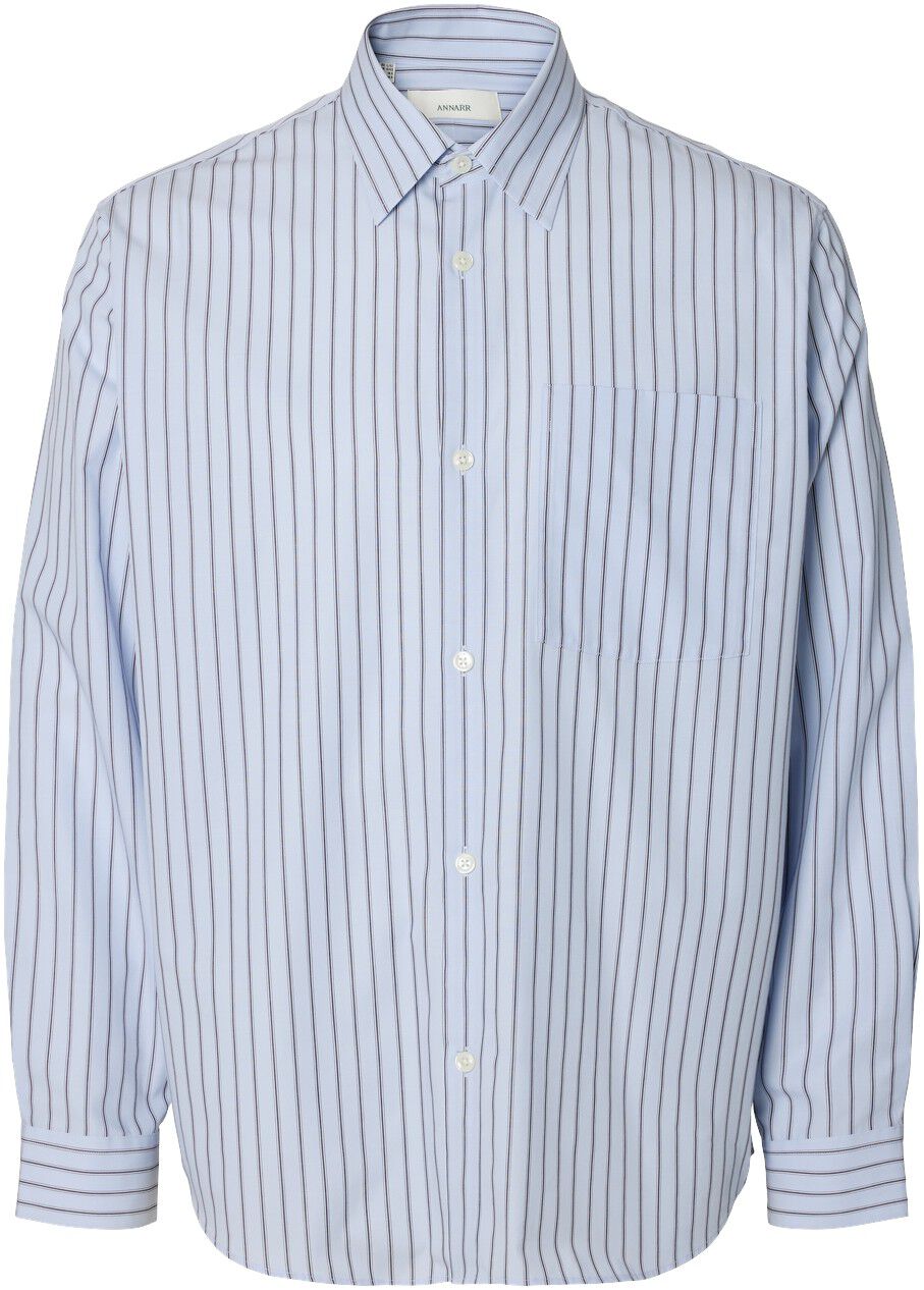 Anraslund Striped Poplin Ls Shirt
